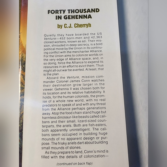 Forty Thousand in Gehenna C.J. Cherryh Vintage Fantasy SciFi Hardcover - Picture 4 of 4